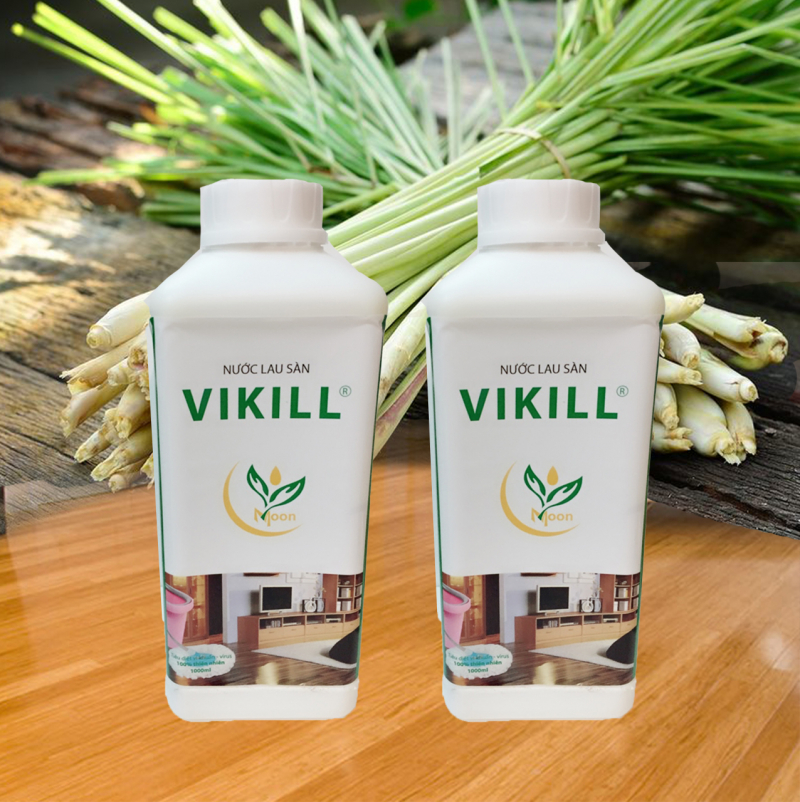 Nước lau sàn chống muỗi tinh dầu hương sả Vikill