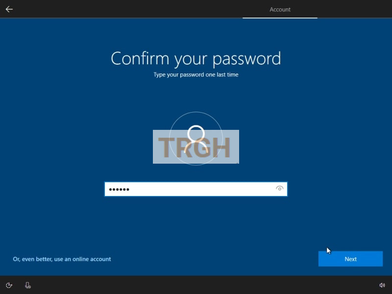 Nhập mật khẩu cho máy tính để đăng nhập. 