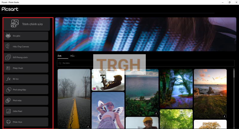 PicsArt Photo Editor được tích hợp nhiều công cụ chỉnh sửa ảnh đa dạng